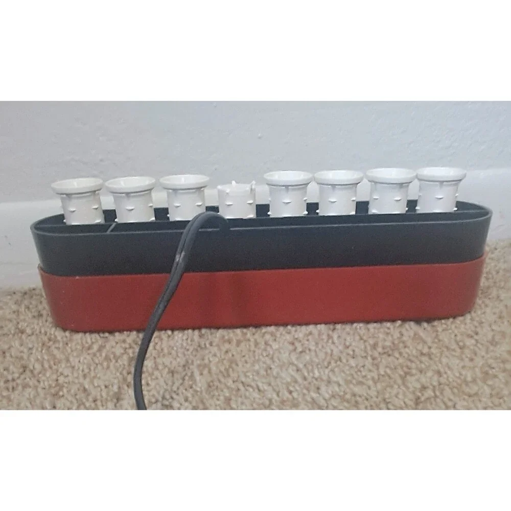 VTG Clairol Hot Rollers Heated Set PTC-8 With 8 Curlers & 8 Clips/ U pins
